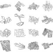 Stanza maps. Drawings and minmaps.