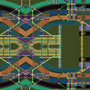 Spider Maps By Stanza made from custom made software generated to make these digital paintings