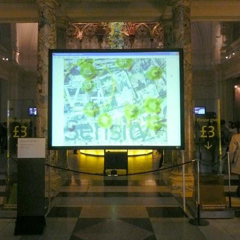 Victoria and Albert Museum. Stanza , Sensity. Digital cities.
