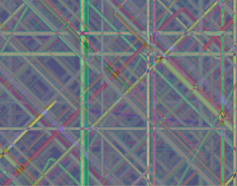 Digital generative artwork by Stanza.