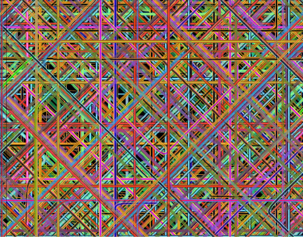 Digital generative artwork by Stanza.