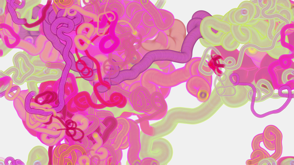 Digital generative artwork by Stanza