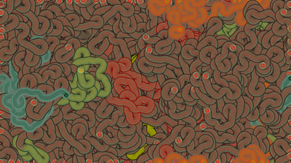 Digital generative artwork by Stanza