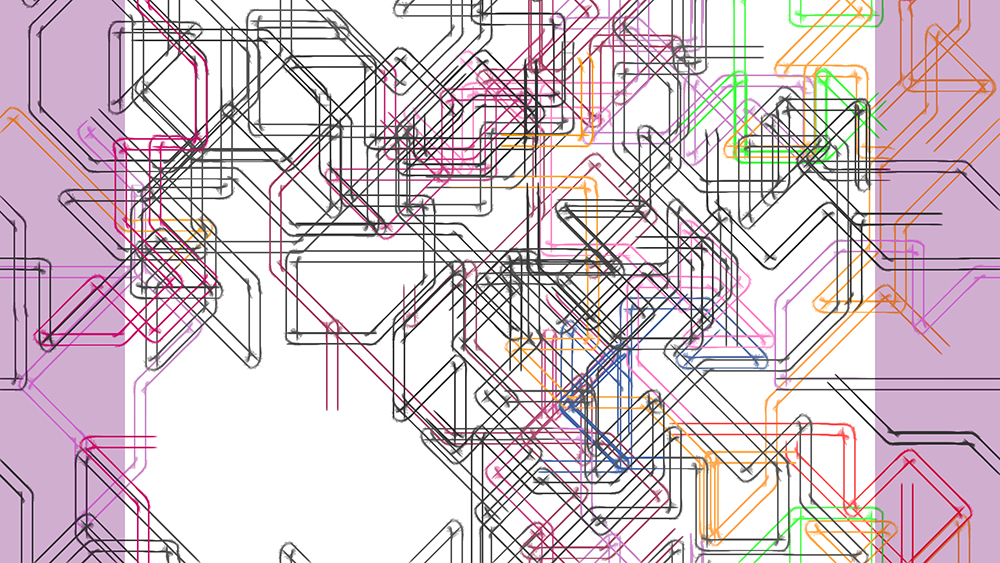 Digital generative artwork by Stanza