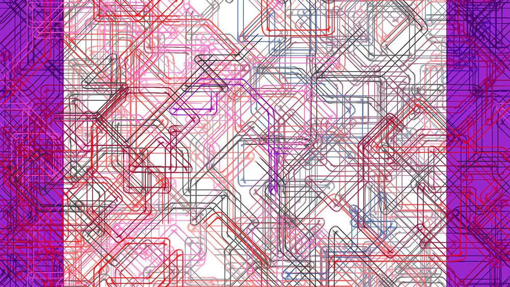 Digital generative artwork by Stanza