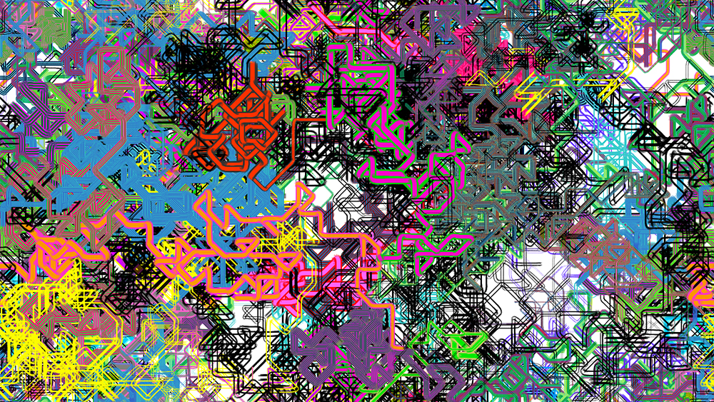 Digital generative artwork by Stanza