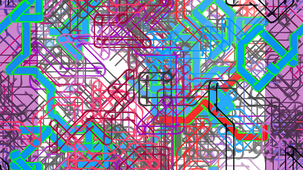 Digital generative artwork by Stanza