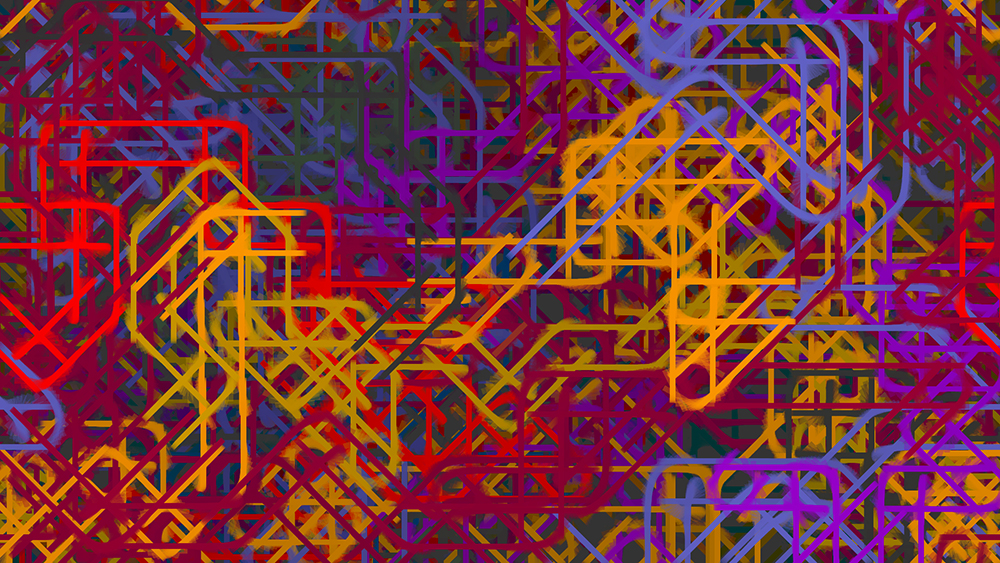 Digital generative artwork by Stanza