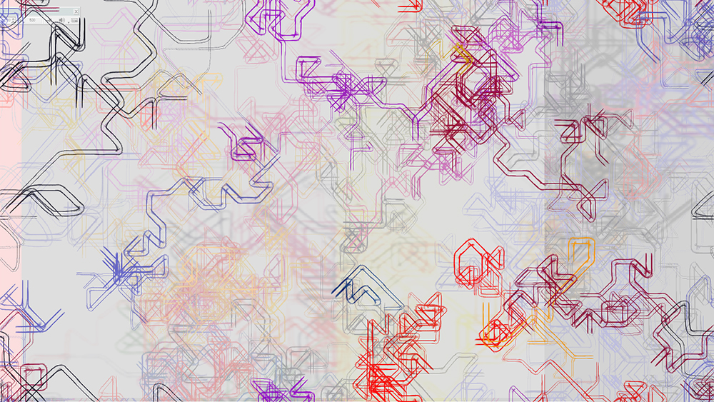 Digital generative artwork by Stanza