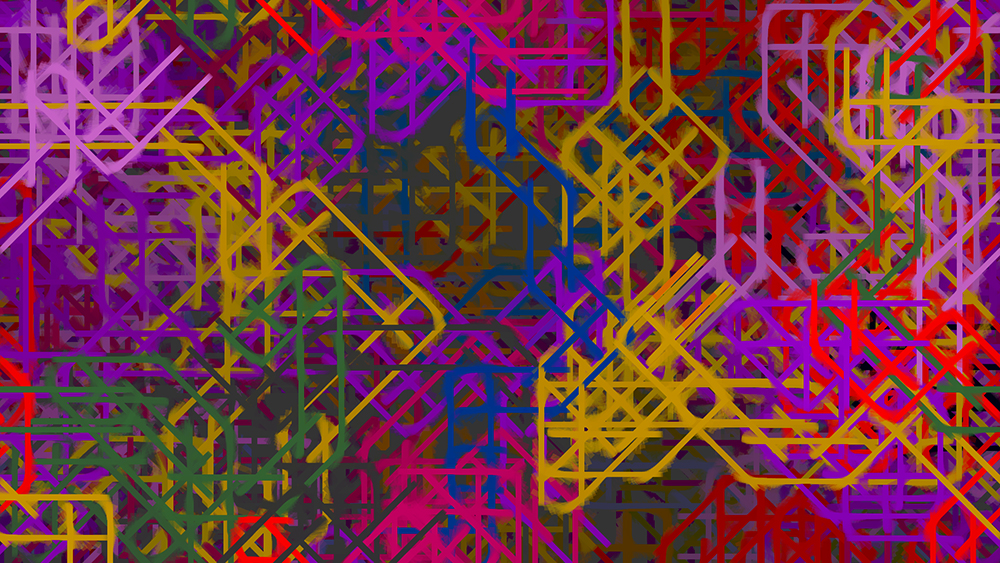 Digital generative artwork by Stanza