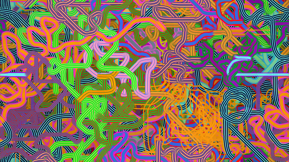 Digital generative artwork by Stanza