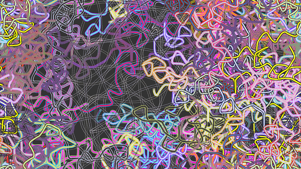 Digital generative artwork by Stanza