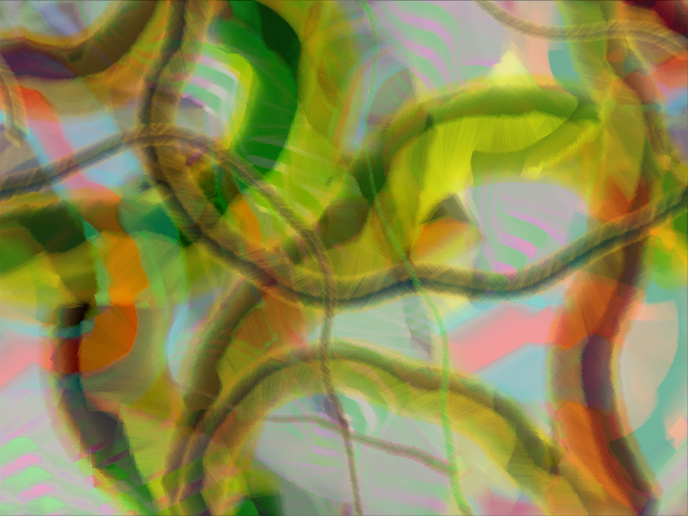 Digital generative artwork by Stanza