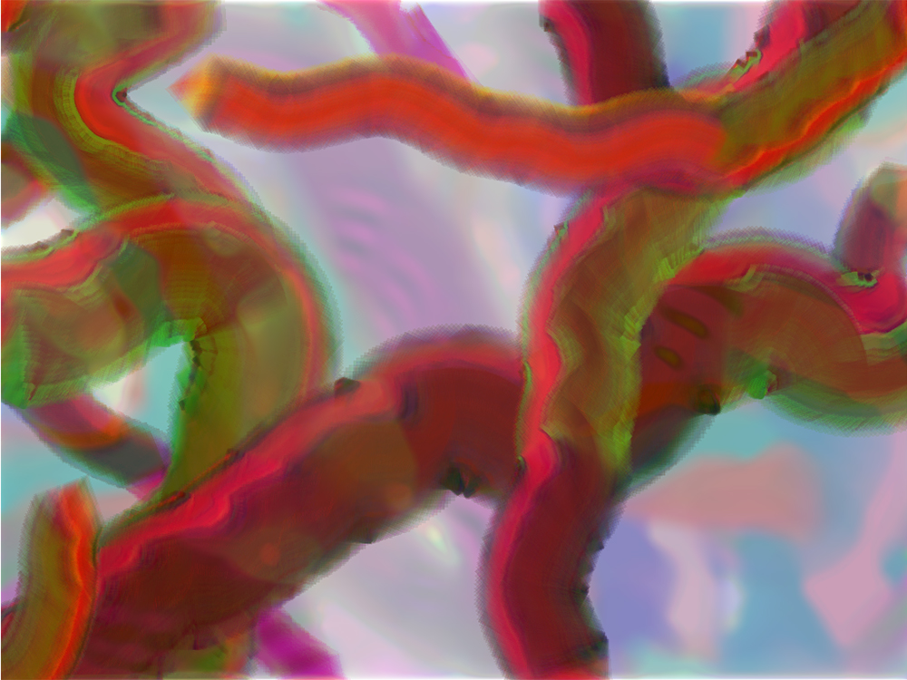 Digital generative artwork by Stanza