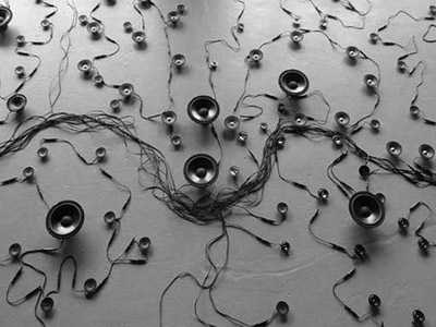Speakers to make art.