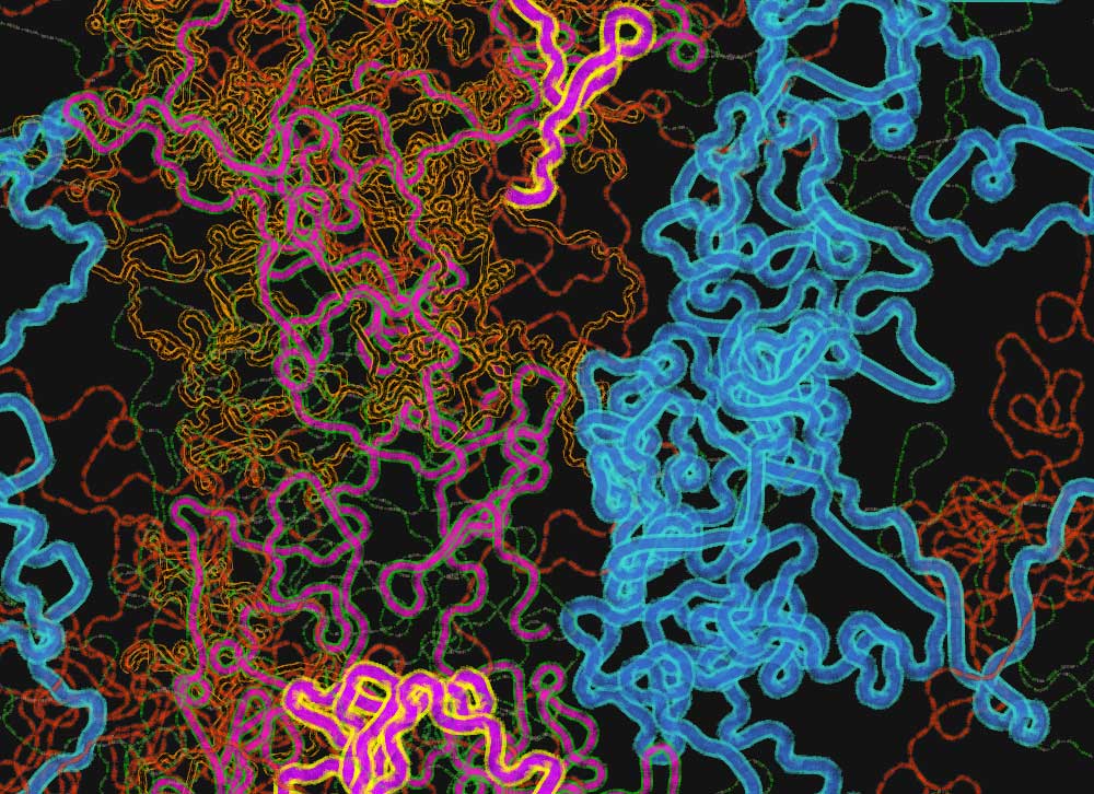 Digital generative artwork by Stanza