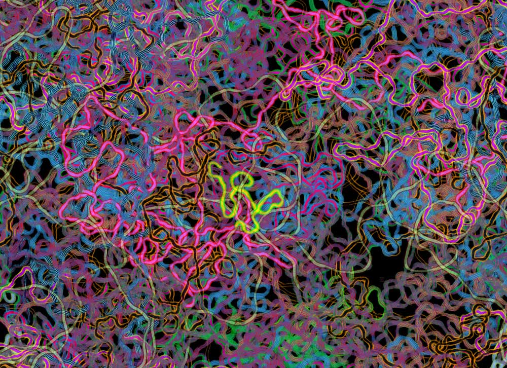 Digital generative artwork by Stanza