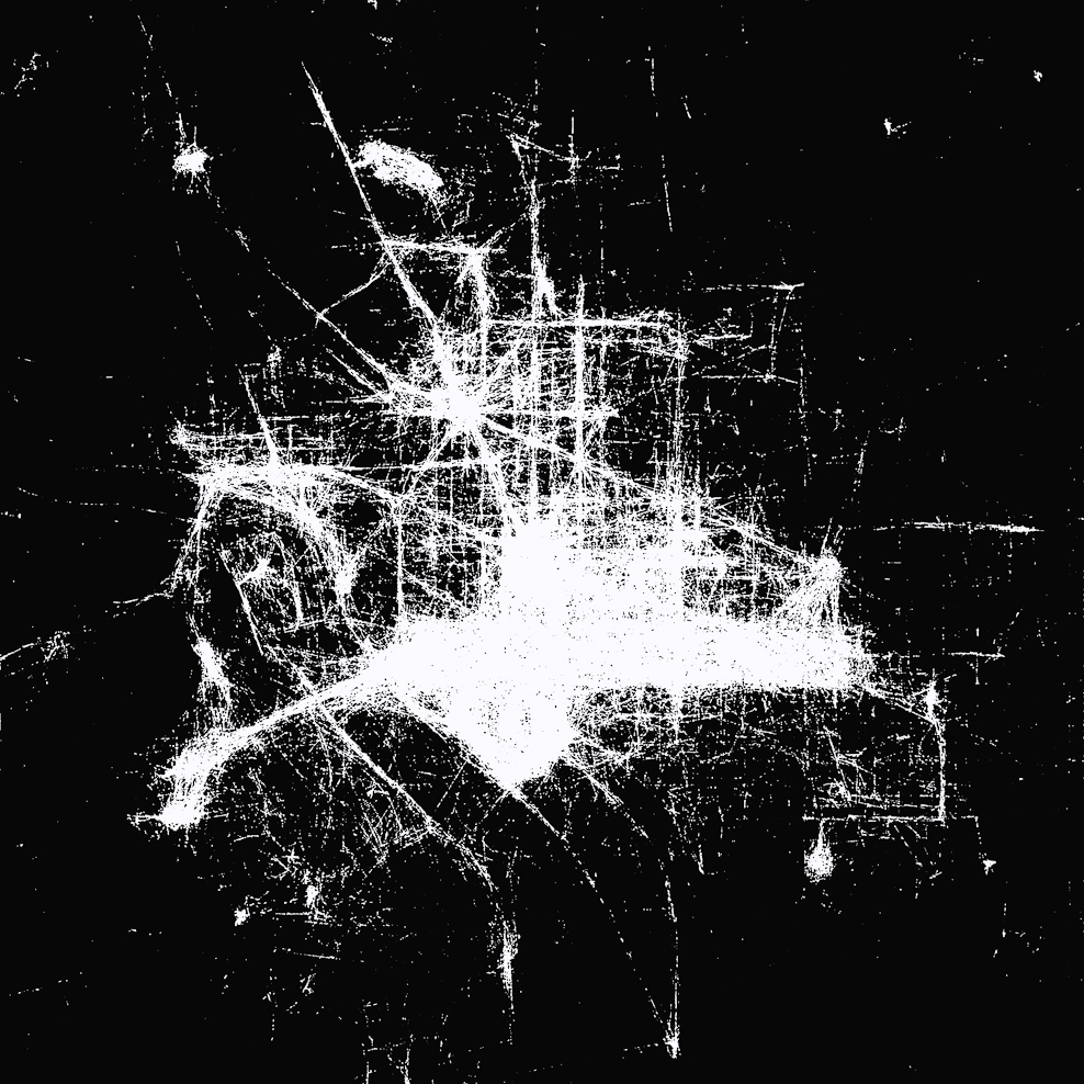Stanza, data maps , painting with data, new paintings, Data and the city, data paintings, data visualisation, the information city, maps, mapping, big data artworks, infomatics, art map.