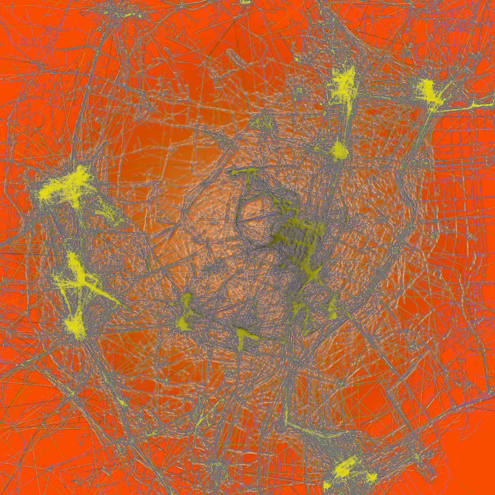 Stanza , data Maps,software, art, maps of behaviours, Stanza, artist , maps , data, painting, Art, city, maps, urbaN, coded city, canvas maps , constucted cities, smart city, internet of things, metropolis. The concepts of the city of noise, the control city of data, the living breathing city space