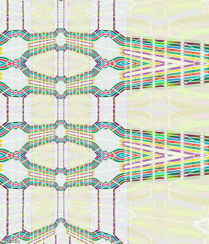 Artwork On Canvas Size 120 by 140cm Signed Stanza 