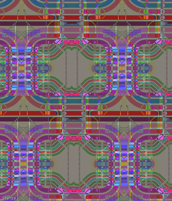 Artwork On Canvas Size 120 by 140cm Signed Stanza 