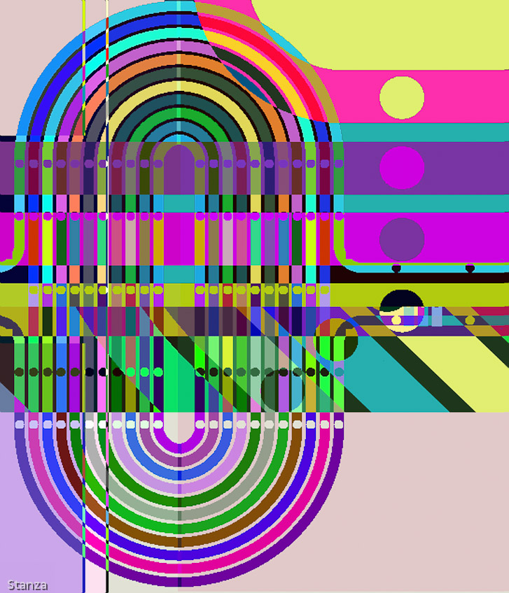 Artwork On Cavas Size 120 by 140cm Signed Stanza 