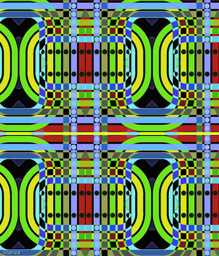 Artwork On Canvas Size 120 by 140cm Signed Stanza 