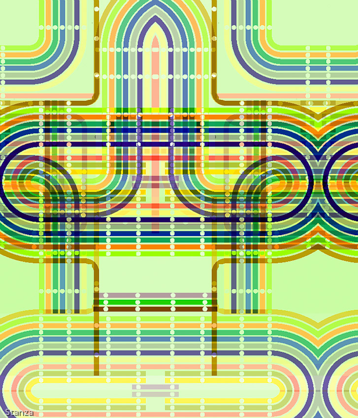 Artwork On Canvas Size 120 by 140cm Signed Stanza 